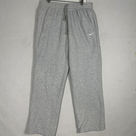 Nike Other - Nike Sweatpants Mens XL Grey Fleece Relaxed Straight Leg Swoosh Stretch Waist